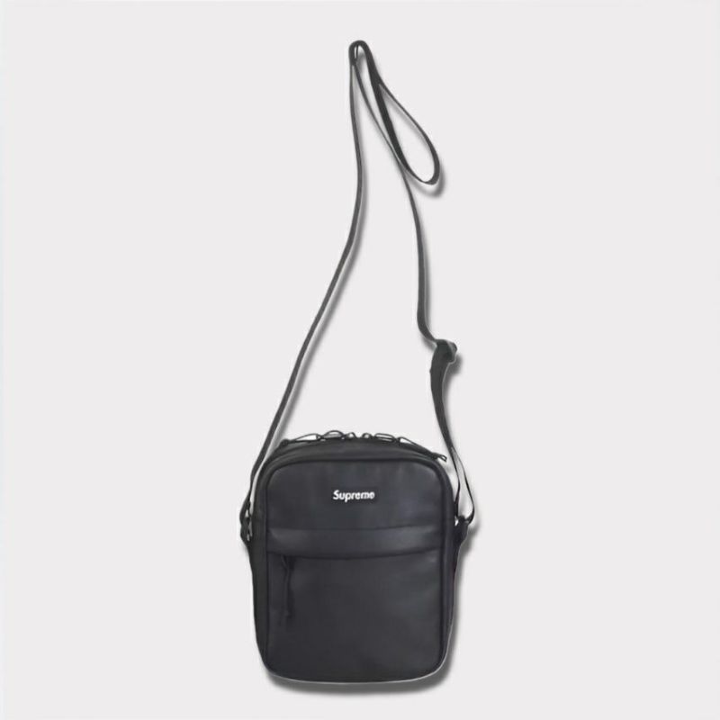 Supreme シュプリーム 2024AW Leather Shoulder Bag レザーショルダーバッグ ブラック　黒