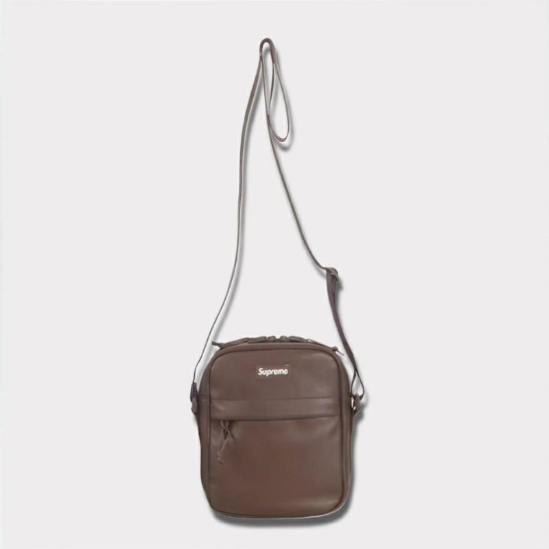 Supreme シュプリーム 2024AW Leather Shoulder Bag レザーショルダーバッグ ブラウン 茶