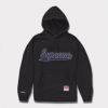 Supreme シュプリーム 2024AW Mitchell & Ness NCAA Hooded Sweatshirt ミッチェルアンドネスNCAAフードパーカー ブラック 黒