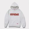 Supreme シュプリーム 2024AW Mitchell & Ness NCAA Hooded Sweatshirt ミッチェルアンドネスNCAAフードパーカー アッシュグレー 灰