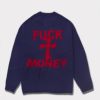 Supreme シュプリーム 2024AW Fuck Money Sweater ファックマニーセーター ネイビー 紺