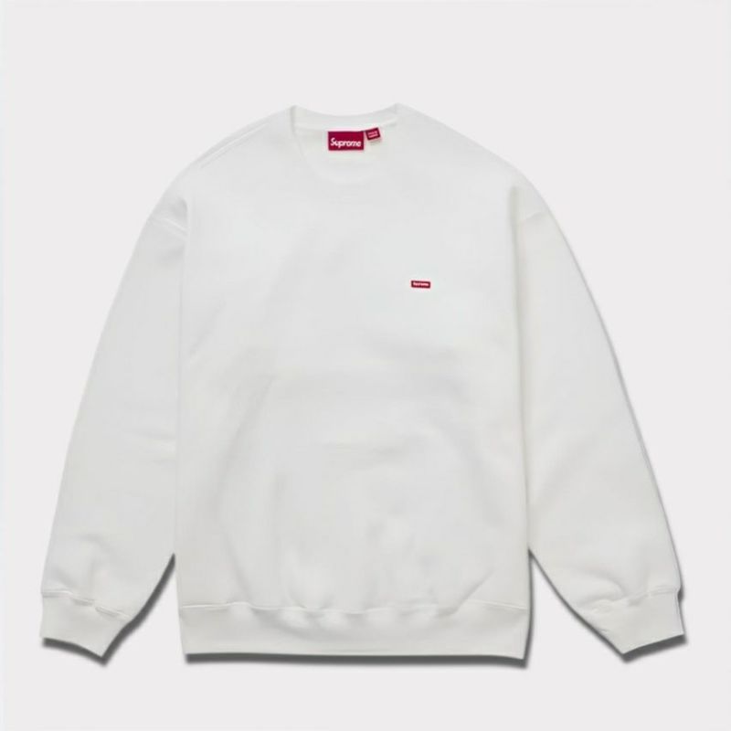 Supreme シュプリーム 2024AW Small Box Crewneck スモールボックスクルーネック ホワイト 白