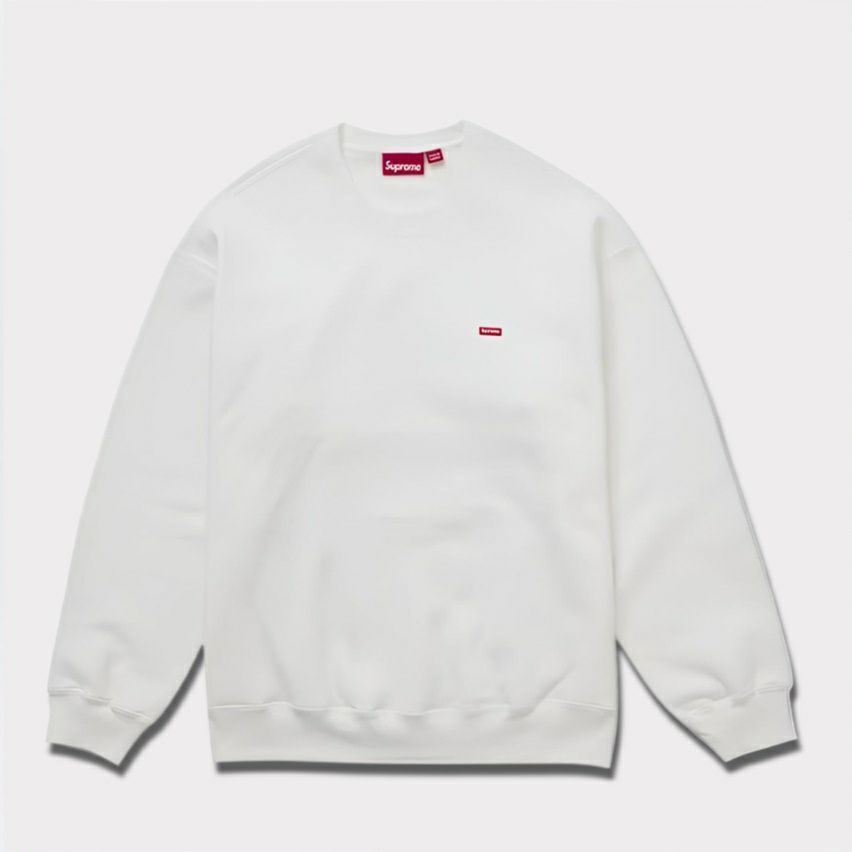 Supreme シュプリーム 2024AW Small Box Crewneck スモールボックスクルーネック ホワイト　白