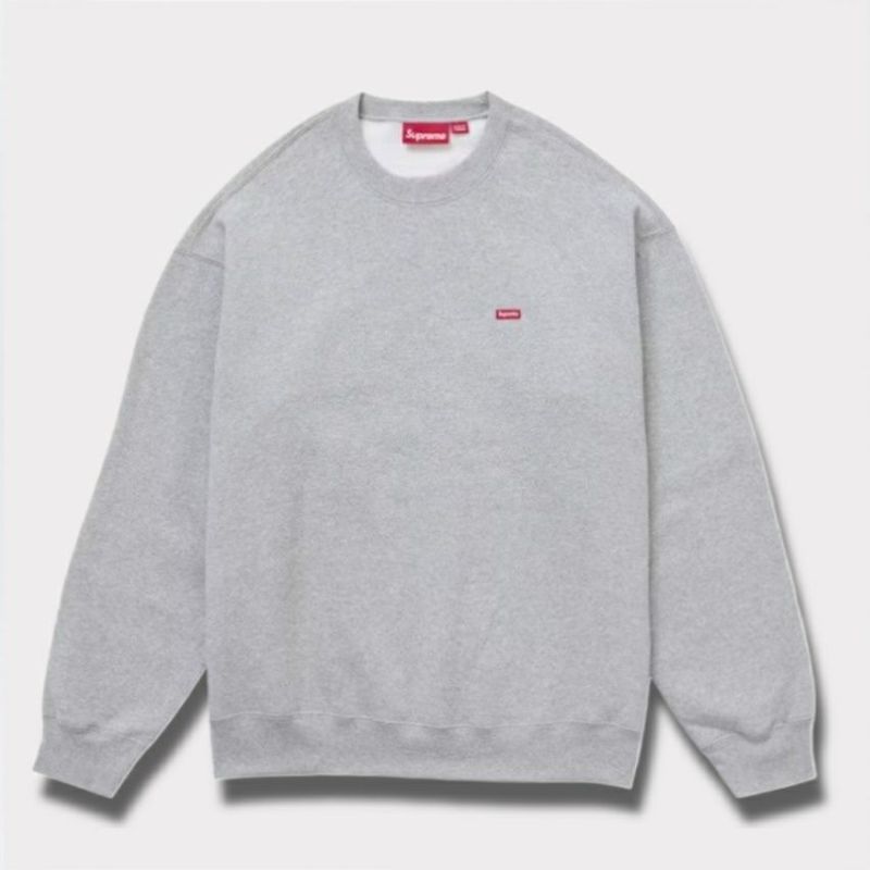 Supreme シュプリーム 2024AW Small Box Crewneck スモールボックスクルーネック ヘザーグレー 灰