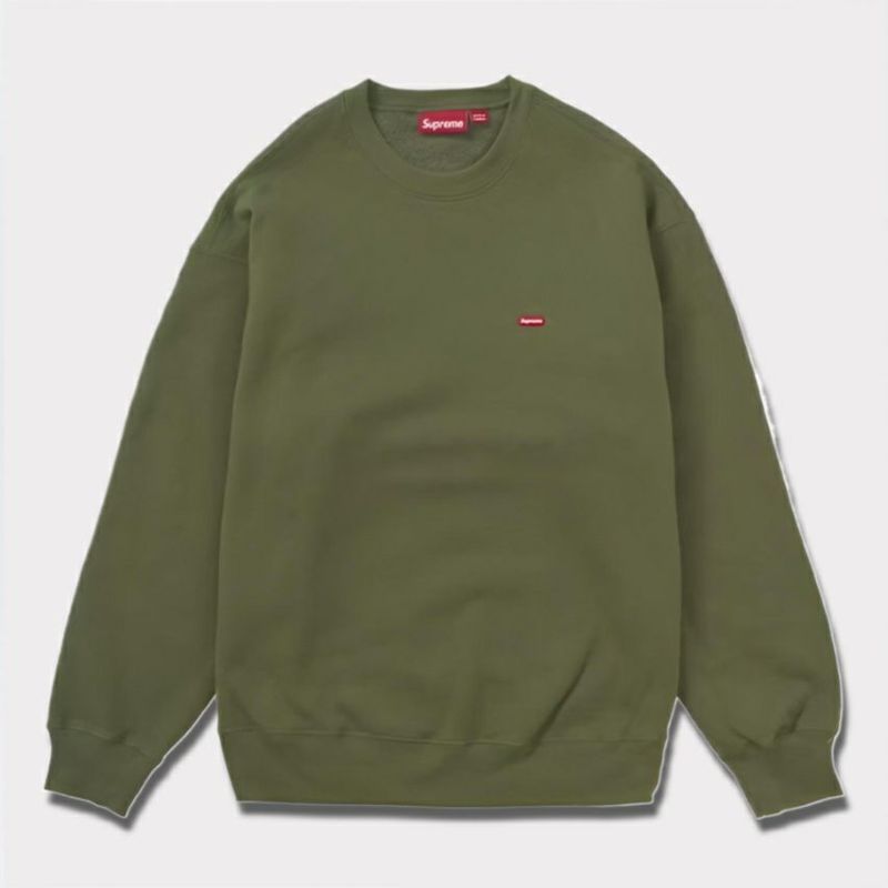 Supreme シュプリーム 2024AW Small Box Crewneck スモールボックスクルーネック オリーブ