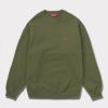 Supreme シュプリーム 2024AW Small Box Crewneck スモールボックスクルーネック オリーブ