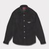 Supreme シュプリーム 2024AW Wide Wale Corduroy Snap Shirt ワイドウェイルコーデュロイスナップシャツ ブラック 黒