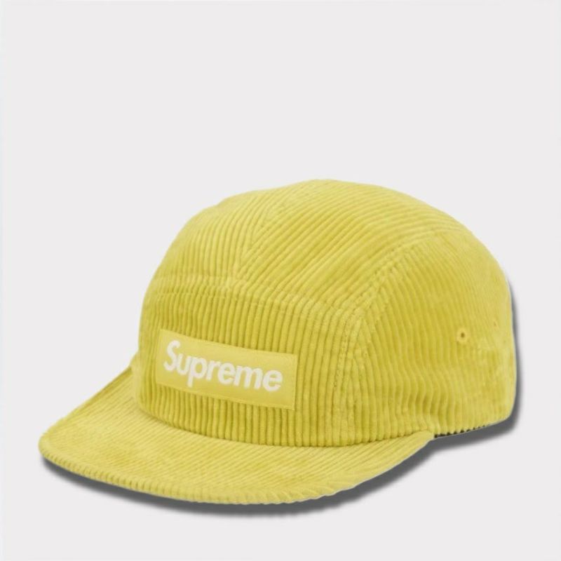 Supreme シュプリーム 2024AW Corduroy Camp Cap コーデュロイキャンプキャップ　イエロー