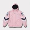 Supreme シュプリーム 2024AW Mitchell & Ness NCAA Hooded Stadium Jacket ミッチェル&ネスNCAAフードスタジアムジャケット　ピンク