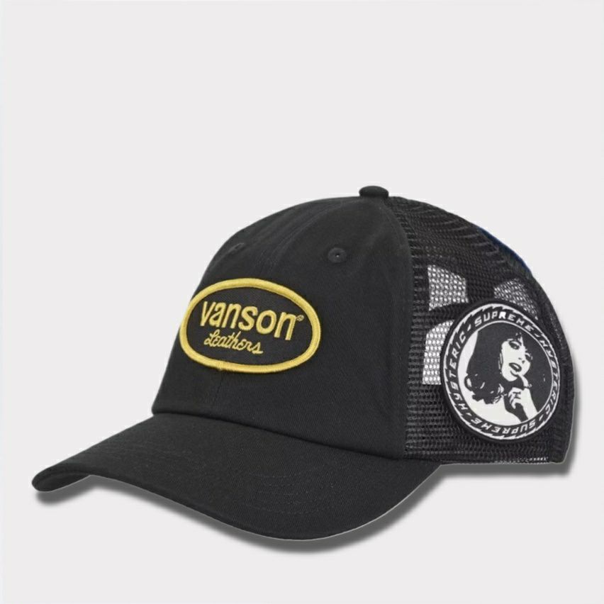 Supreme シュプリーム 2024AW Hysteric Glamour Vanson Leather Mesh Back 6Panel Cap  ヒステリックグラマーバンソンレザーメッシュ