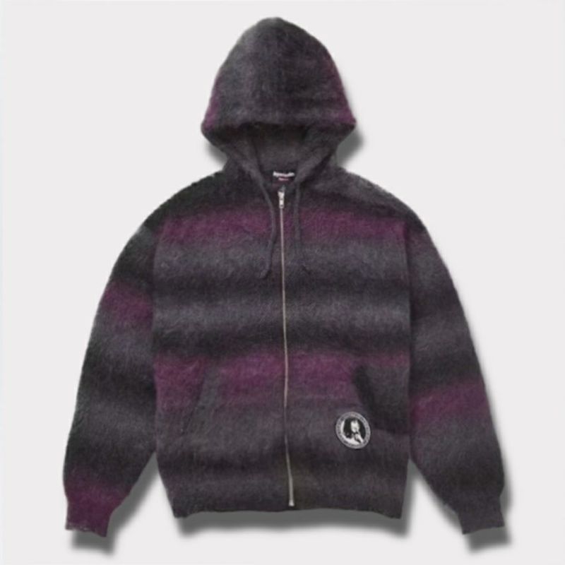 Supreme シュプリーム 2024AW Hysteric Glamour Mohair Zip Up Hooded Sweater ヒステリックグラマーモヘアジップアップフードセーター ブラック　黒 基本情報 商品画像設定 バリエーション バリエーション詳細 バリエーション在庫 バリエーション価格 コメント設定 レ