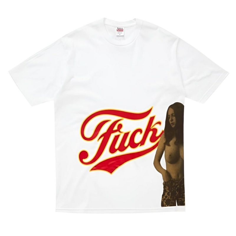 Supreme シュプリーム 2024AW Hysteric Glamour Fuck Tee ヒステリックグラマーファックTシャツ ホワイト 白