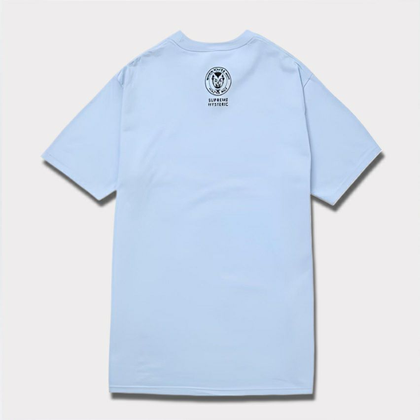 Supreme シュプリーム 2024AW Hysteric Glamour Fuck Tee ヒステリックグラマーファックTシャツ パウダーブルー