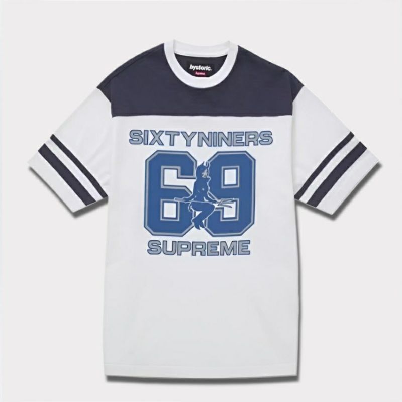 Supreme シュプリーム 2024AW Hysteric Glamour 69 Football Top Tee ヒステリックグラマー69フットボールトップTシャツ ホワイト 白