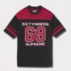 Supreme シュプリーム 2024AW Hysteric Glamour 69 Football Top Tee ヒステリックグラマー69フットボールトップTシャツ ブラック 黒