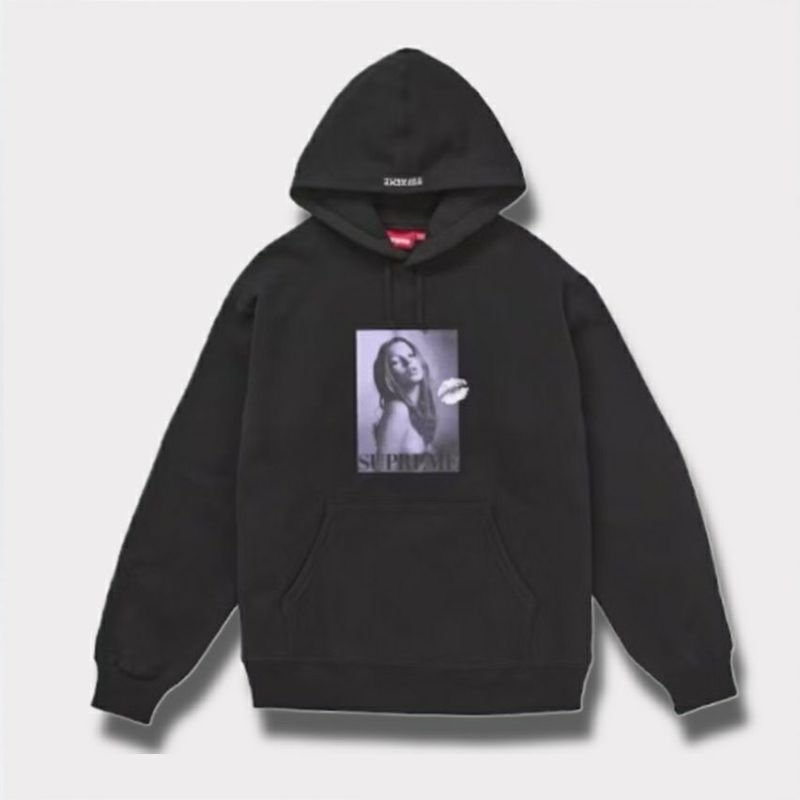 Supreme シュプリーム 2024AW Kate Moss Hooded Sweatshirt ケイトモスフードパーカー ブラック 黒