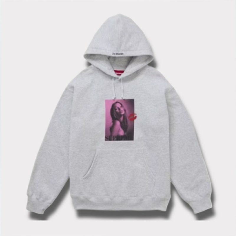 Supreme シュプリーム 2024AW Kate Moss Hooded Sweatshirt ケイトモスフードパーカー アッシュグレー 灰