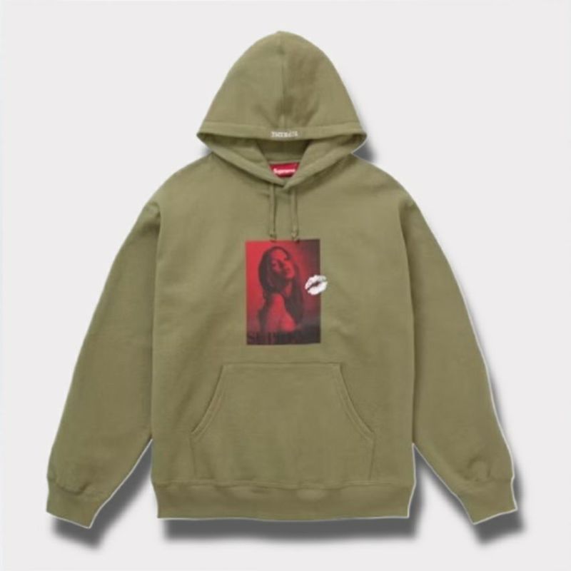 Supreme シュプリーム 2024AW Kate Moss Hooded Sweatshirt ケイトモスフードパーカー ライトオリーブ