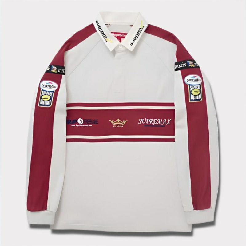 Supreme シュプリーム 2024AW Chest Stripe Rugby チェストストライプラグビー ストーン