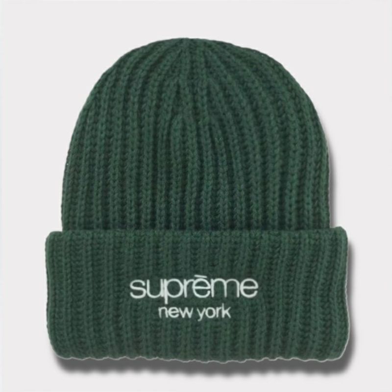 Supreme シュプリーム 2024AW Classic Logo Chunky Ribbed Beanie