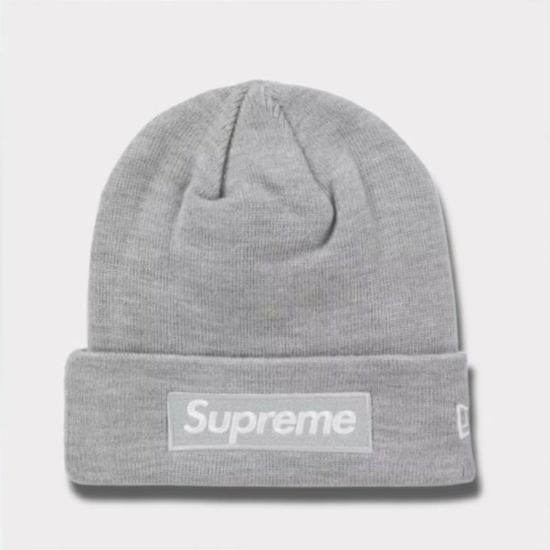  Supreme シュプリーム 2024AW New Era Box Logo Beanie ニューエラボックスロゴビーニー ヘザーグレー 灰