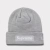  Supreme シュプリーム 2024AW New Era Box Logo Beanie ニューエラボックスロゴビーニー ヘザーグレー 灰