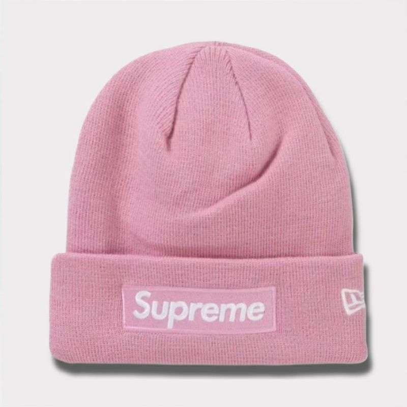 Supreme シュプリーム 2024AW New Era Box Logo Beanie ニューエラボックスロゴビーニー ダスティーピンク