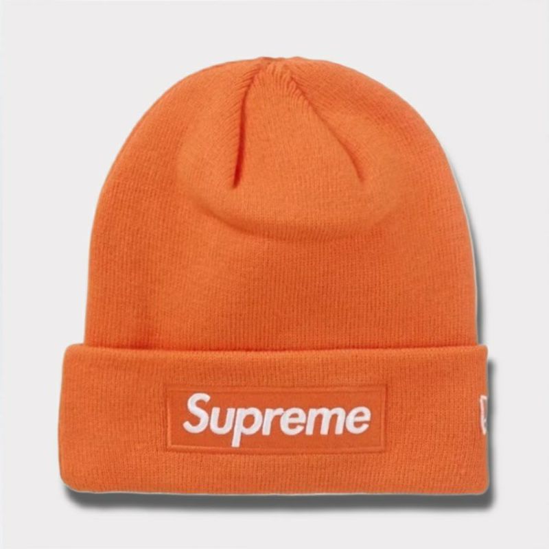 Supreme シュプリーム 2024AW New Era Box Logo Beanie ニューエラボックスロゴビーニー オレンジ