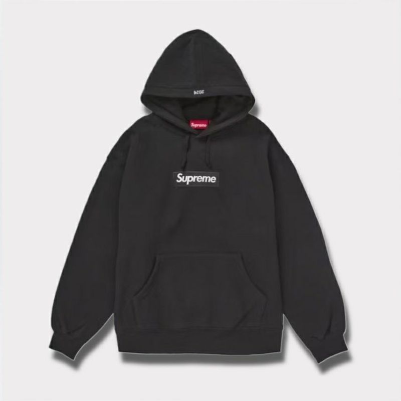 Supreme シュプリーム 2024AW Box Logo Hooded Sweatshirt ボックスロゴフードパーカー ブラック 黒