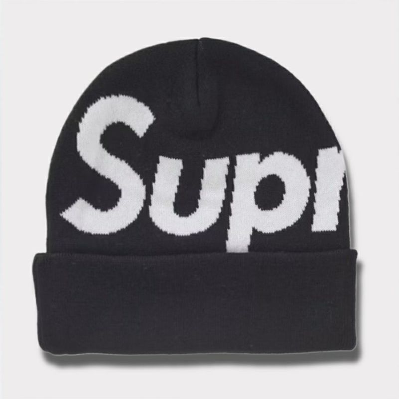 Supreme シュプリーム 2024AW Big Logo Beanie ビッグロゴビーニー ブラック 黒