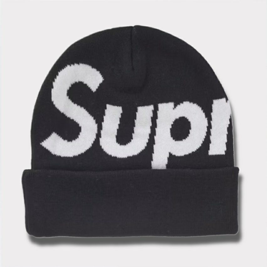 Supreme シュプリーム 2024AW Big Logo Beanie ビッグロゴビーニー ブラック 黒