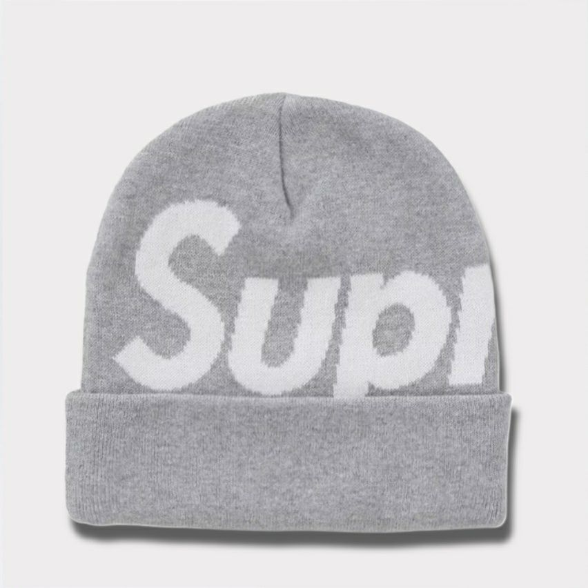 Supreme シュプリーム 2024AW Big Logo Beanie ビッグロゴビーニー グレー　灰
