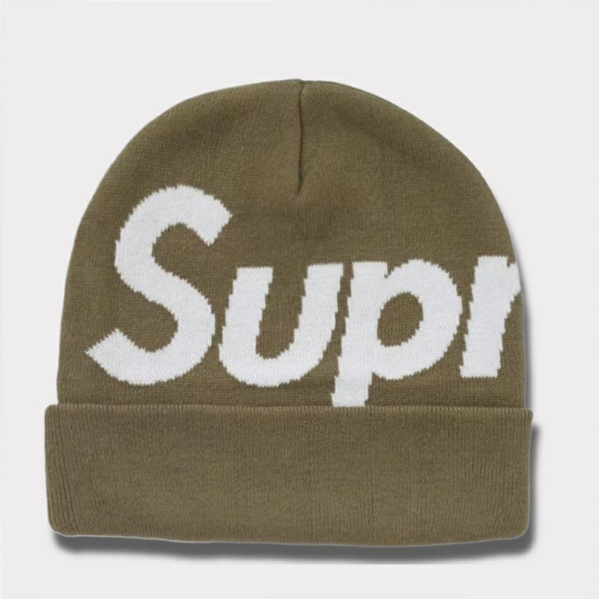  Supreme シュプリーム 2024AW Big Logo Beanie ビッグロゴビーニー オリーブ