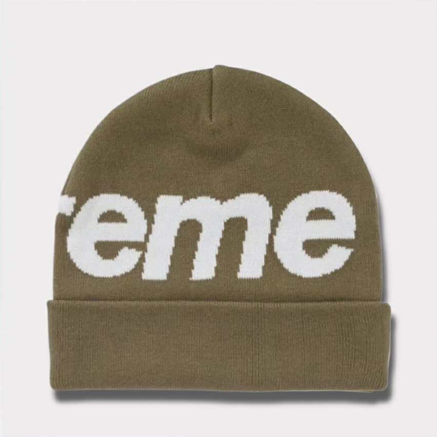  Supreme シュプリーム 2024AW Big Logo Beanie ビッグロゴビーニー オリーブ1