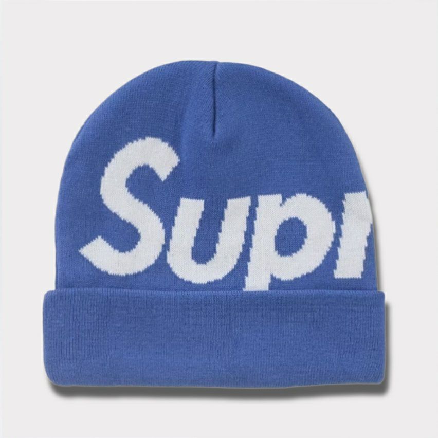 Supreme シュプリーム 2024AW Big Logo Beanie ビッグロゴビーニー ブルー 青