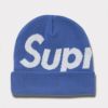Supreme シュプリーム 2024AW Big Logo Beanie ビッグロゴビーニー ブルー 青
