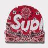 Supreme シュプリーム 2024AW Big Logo Beanie ビッグロゴビーニー レッドバンダナ