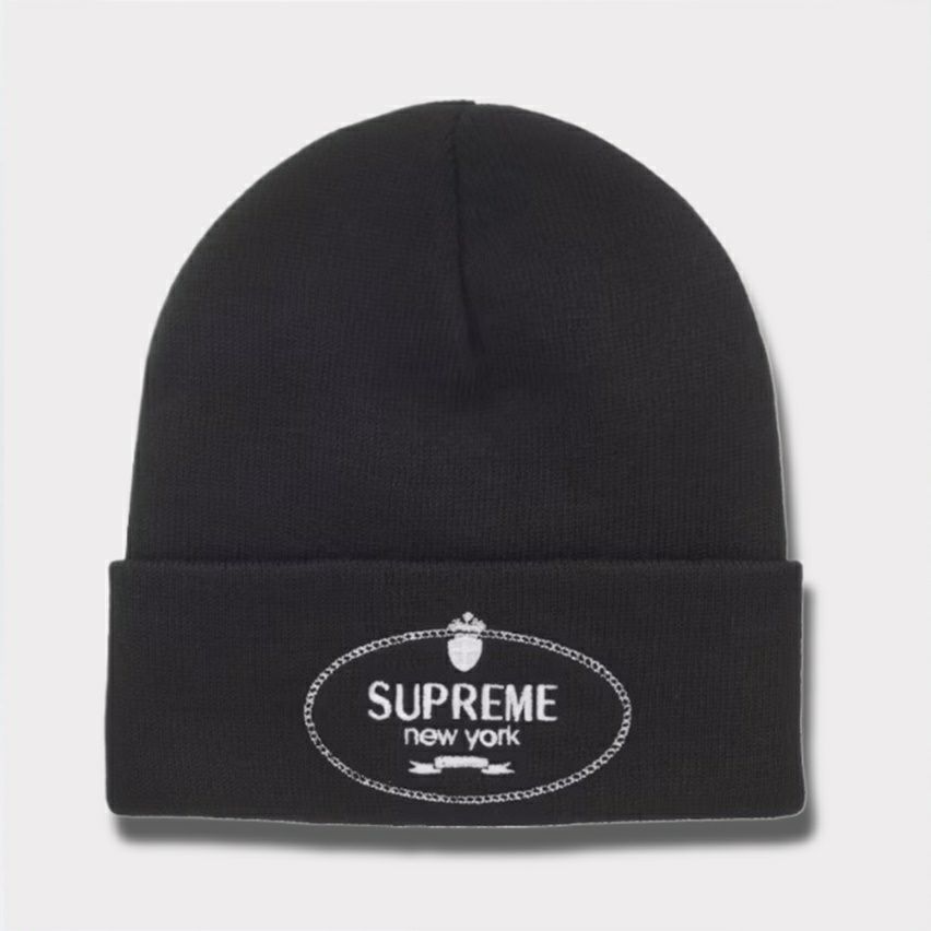 Supreme シュプリーム 2024AW Crest Beanie クレストビーニー ブラック 黒