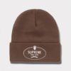 Supreme シュプリーム 2024AW Crest Beanie クレストビーニー ブラウン 茶