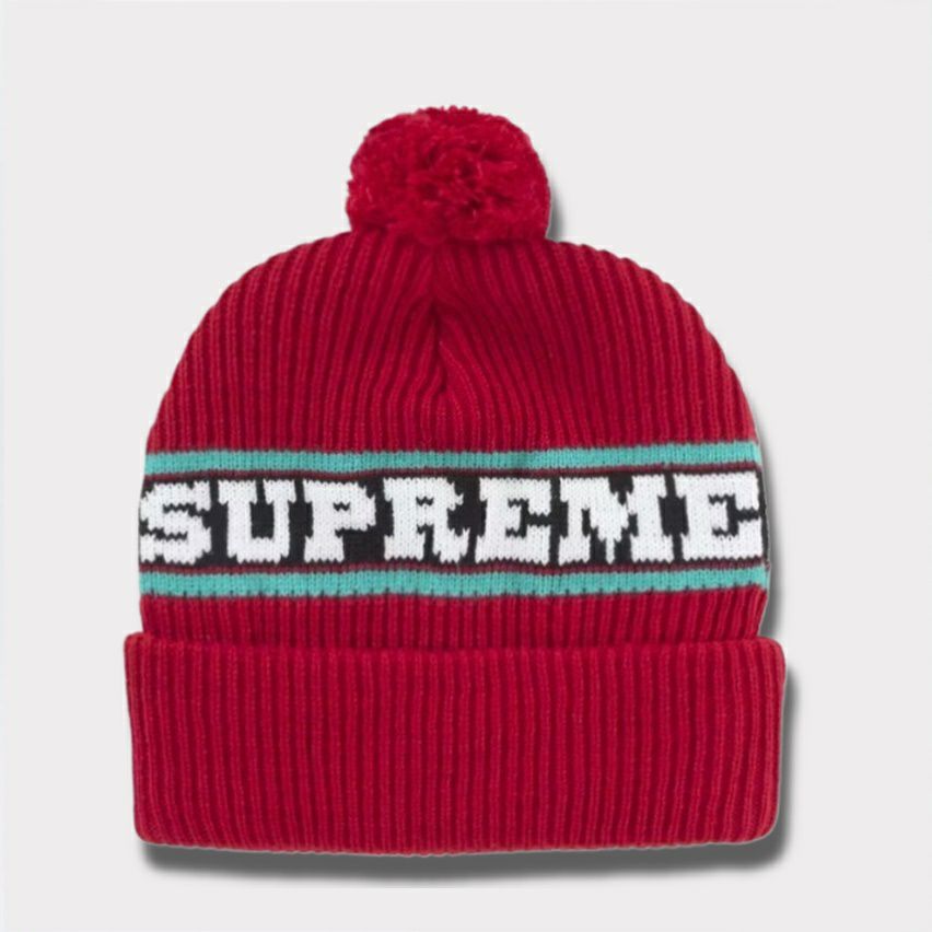 Supreme シュプリーム 2024AW Big Stripe Beanie ビッグストライプビーニー レッド 赤
