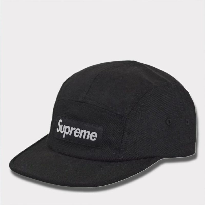 Supreme シュプリーム 2024AW Lochcarron Camp Cap ロキャロンキャンプキャップ ブラック 黒