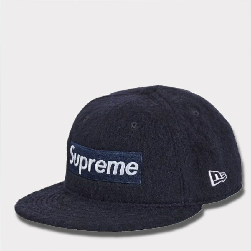 Supreme シュプリーム Brushed Wool Box Logo New Era Cap ブラッシュウールボックスロゴニューエラキャップ ネイビー 紺