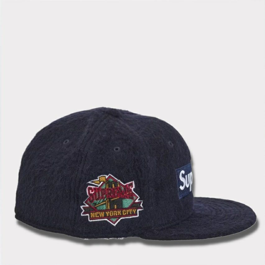 Supreme シュプリーム Brushed Wool Box Logo New Era Cap ブラッシュウールボックスロゴニューエラキャップ ネイビー 紺1