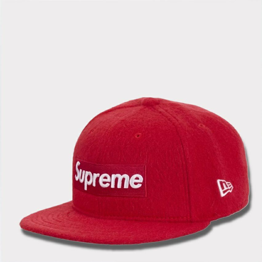 Supreme シュプリーム Brushed Wool Box Logo New Era Cap ブラッシュウールボックスロゴニューエラキャップ レッド　赤