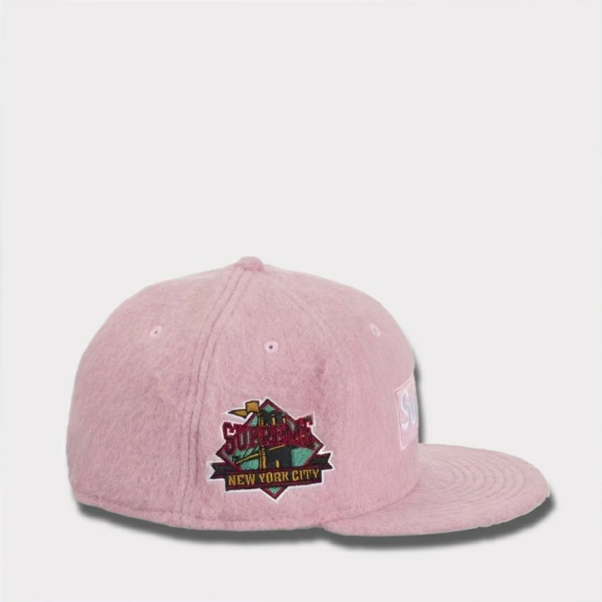 Supreme シュプリーム Brushed Wool Box Logo New Era Cap ブラッシュウールボックスロゴニューエラキャップ ピンク1