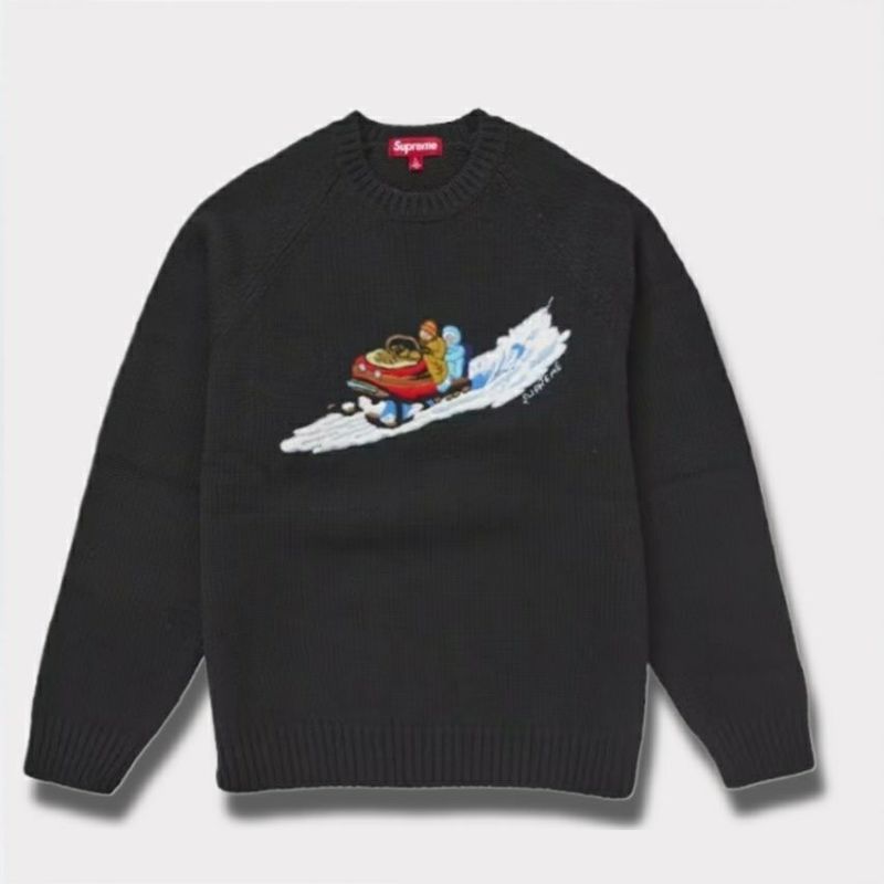 Supreme シュプリーム 2024AW Snowmobile Sweater スノーモバイルセーター ブラック 黒
