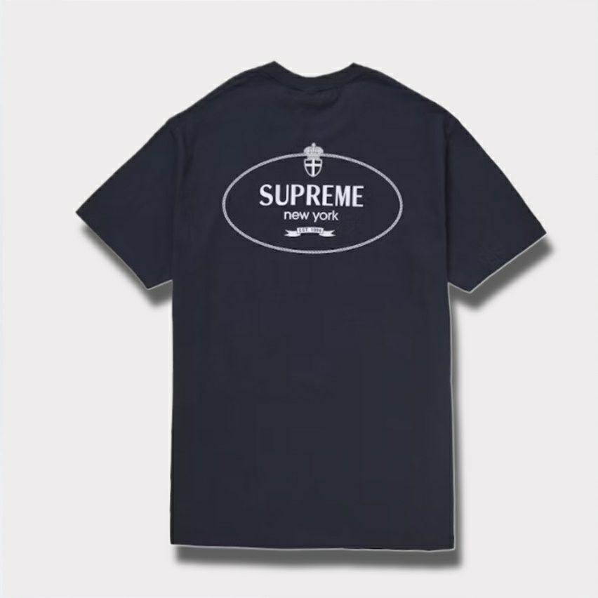 Supreme シュプリーム 2024AW Crest Tee　クレストTシャツ ネイビー 紺