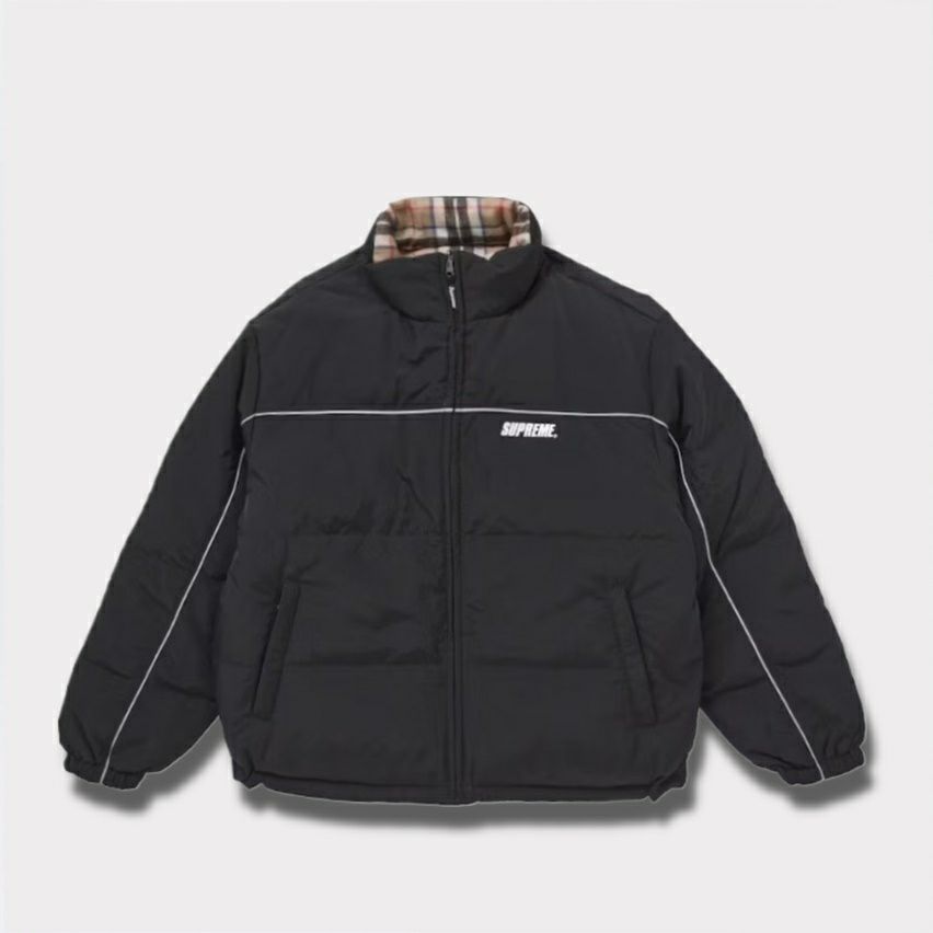 Supreme シュプリーム 2024AW Reversible Puffer Jacket リバーシブルパファージャケット ブラック 黒