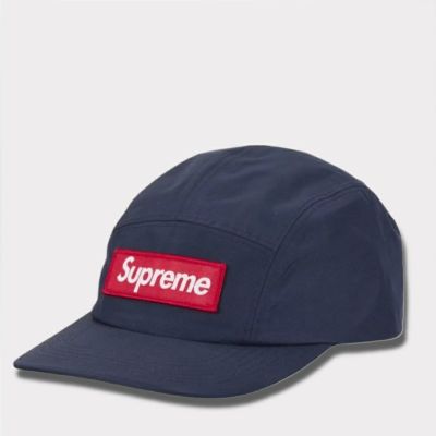 Supreme cap 初期モールスキン・キャンプキャップ／ネイビー あかい