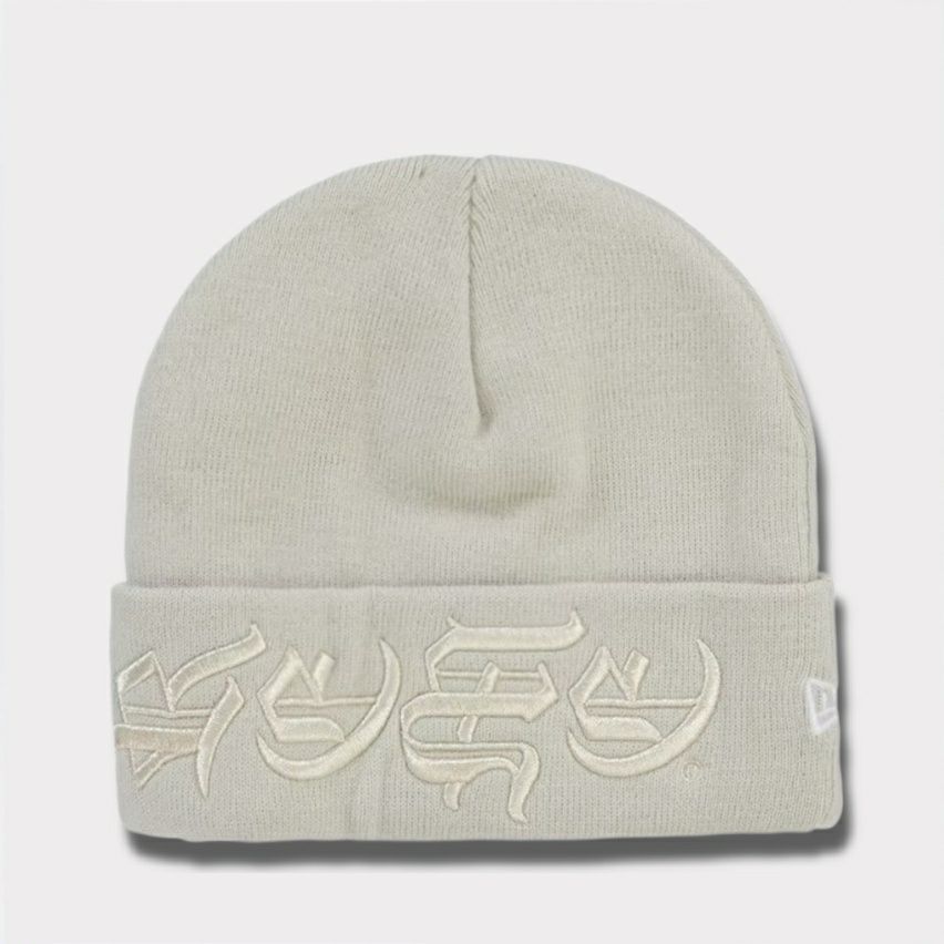Supreme シュプリーム 2025SS Blackletter New Era Beanie ブラックレターニューエラビーニー ストーン1